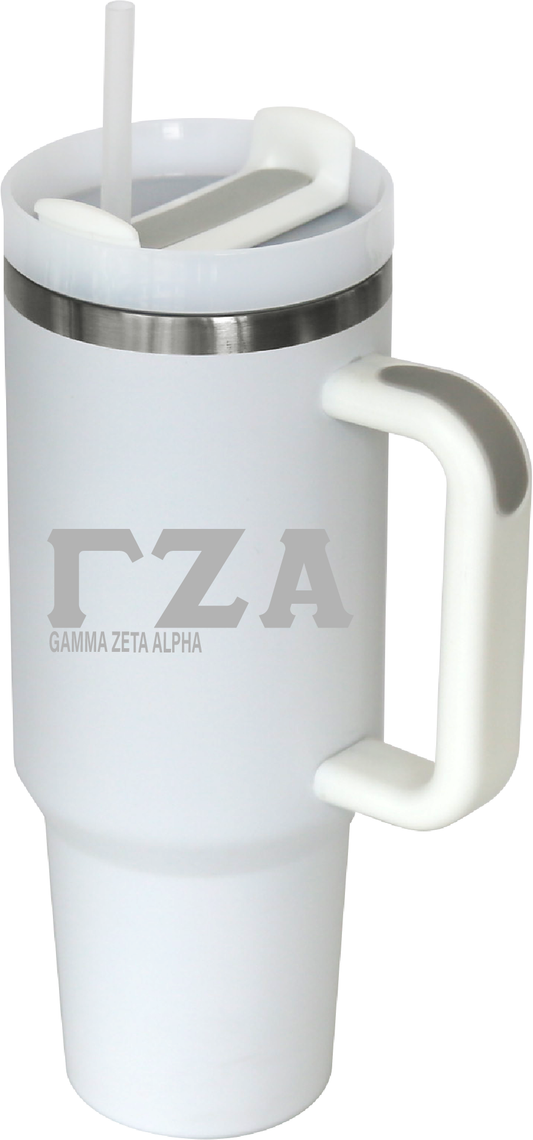 Gamma Zeta Alpha Lettered 40oz Tumblers