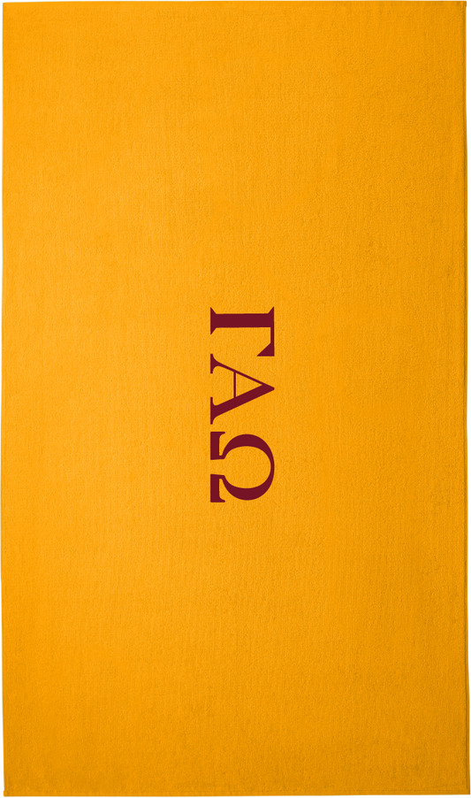 Gamma Beta Chi Lettered Beach Towels