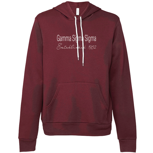 Gamma Sigma Sigma Embroidered Printed Name Hooded Sweatshirts