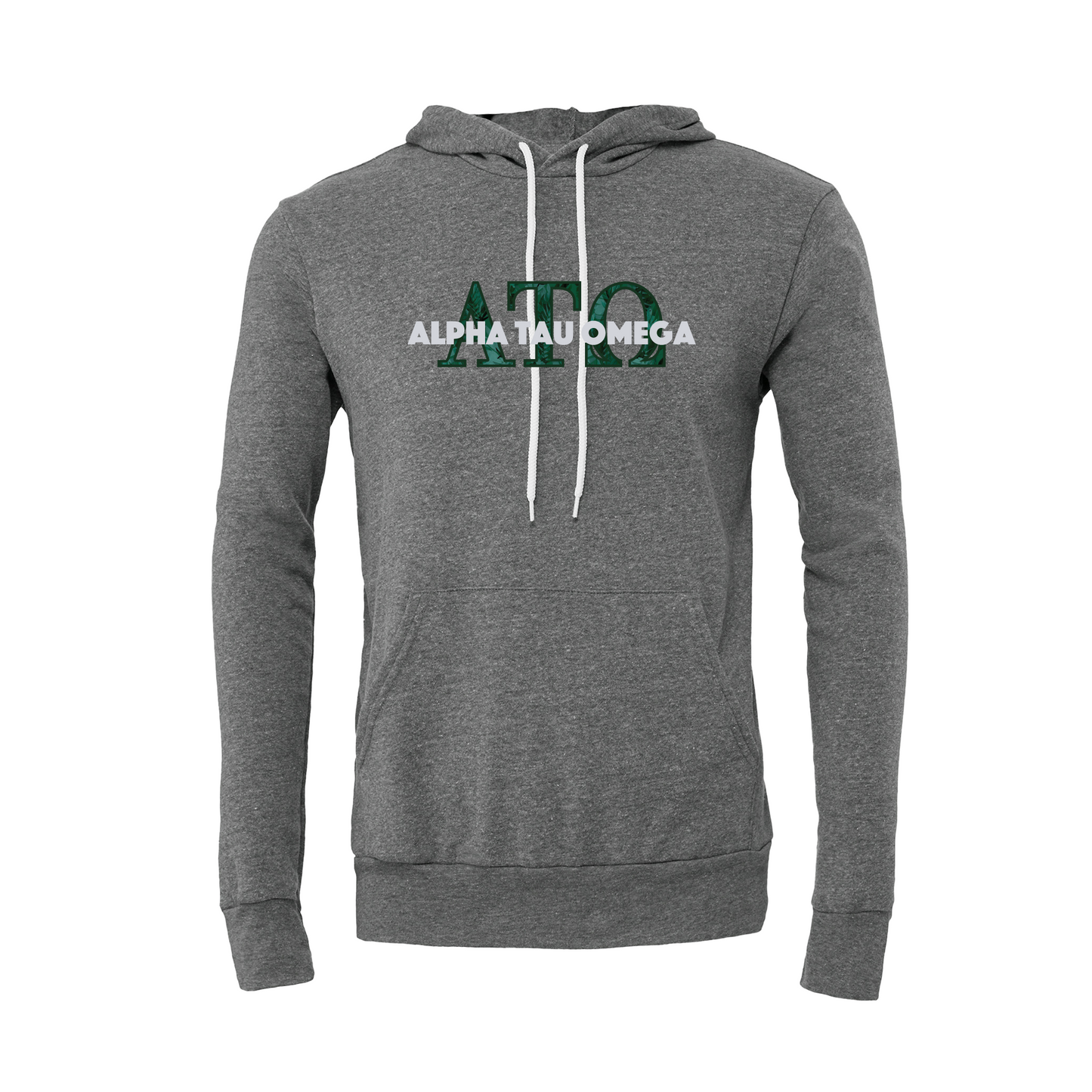 Alpha Tau Omega Applique Letters Hooded Sweatshirt