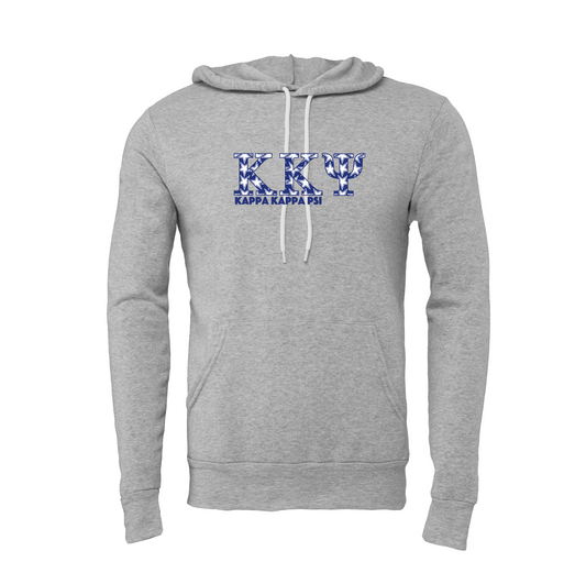 Kappa Kappa Psi Applique Letters Hooded Sweatshirt