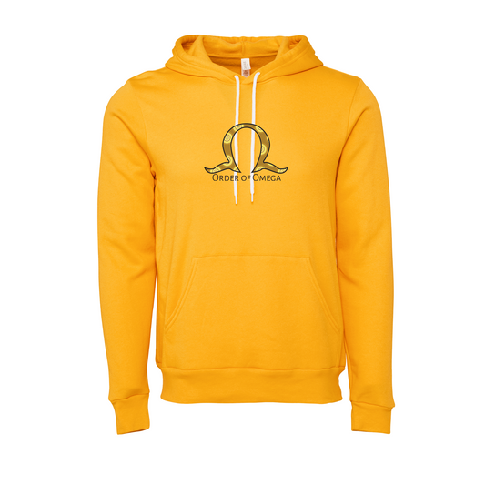 Order of Omega Applique Letters Hooded Sweatshirt