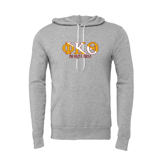 Phi Kappa Theta Applique Letters Hooded Sweatshirt