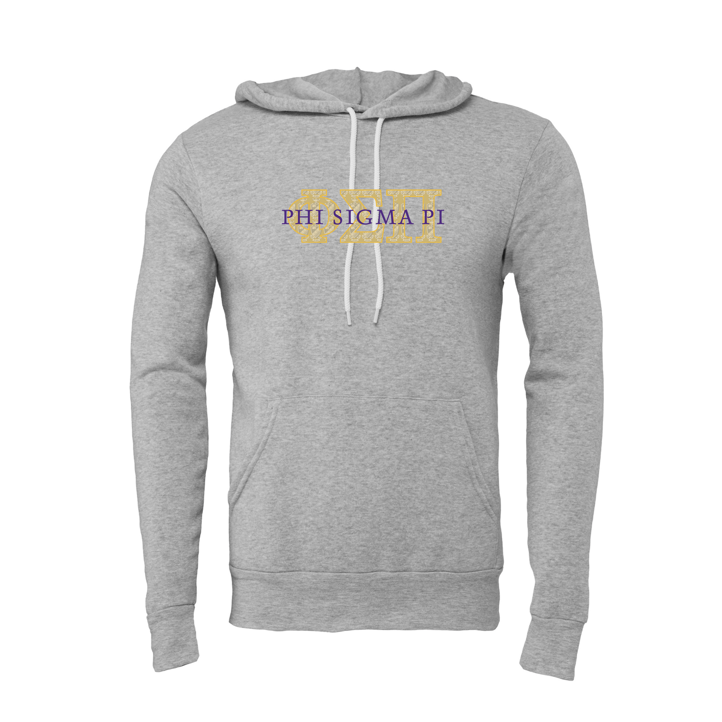 Phi Sigma Pi Applique Letters Hooded Sweatshirt