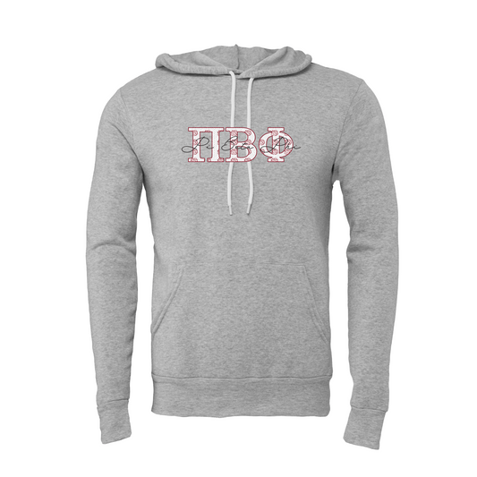 Pi Beta Phi Applique Letters Hooded Sweatshirt