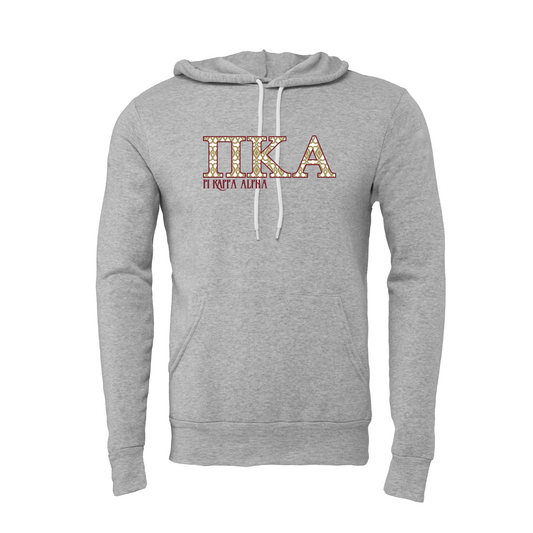 Pi Kappa Alpha Applique Letters Hooded Sweatshirt
