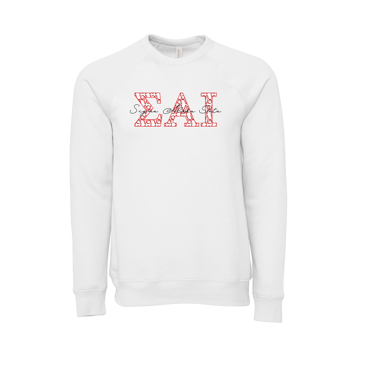 Sigma Alpha Iota Applique Letters Crewneck Sweatshirt