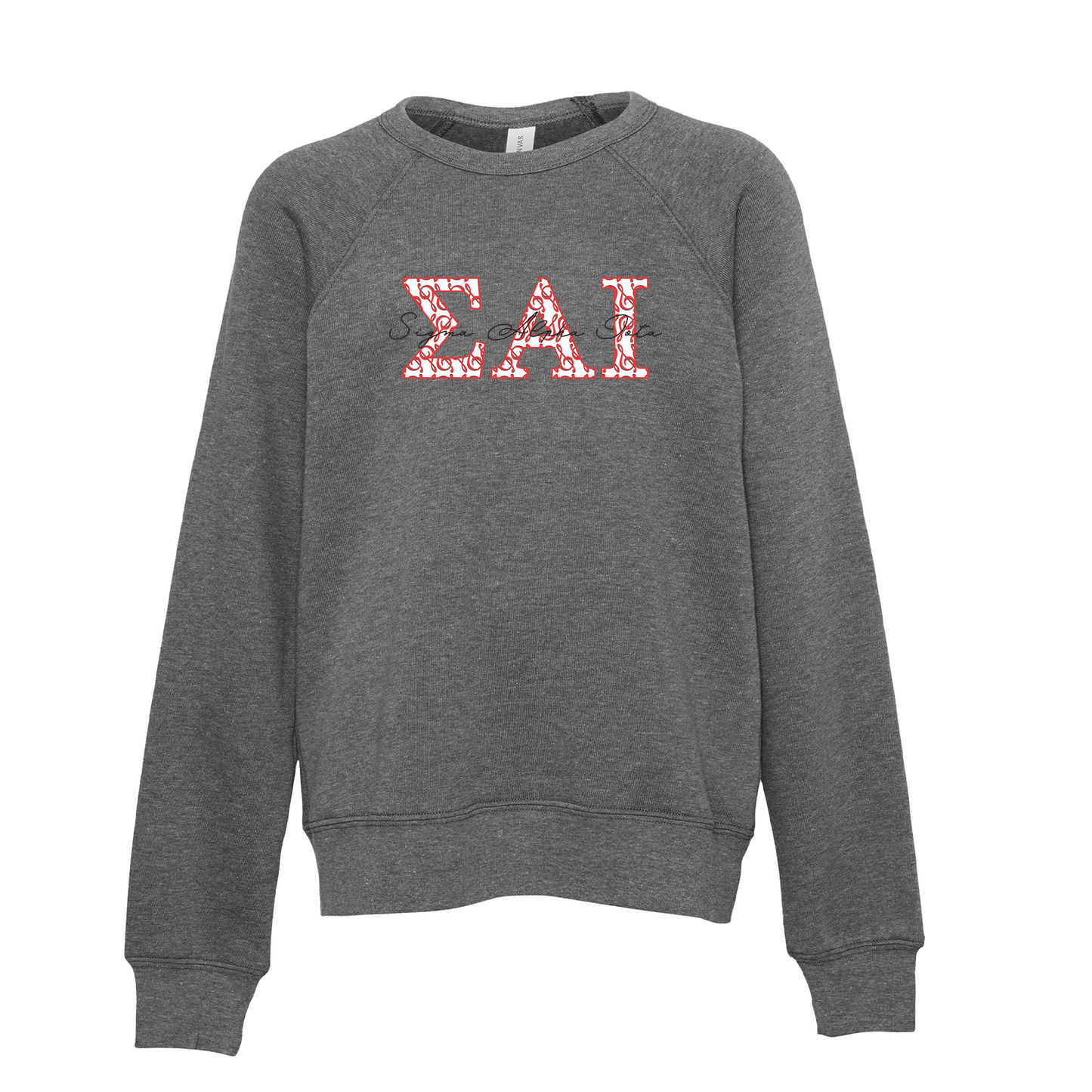 Sigma Alpha Iota Applique Letters Crewneck Sweatshirt