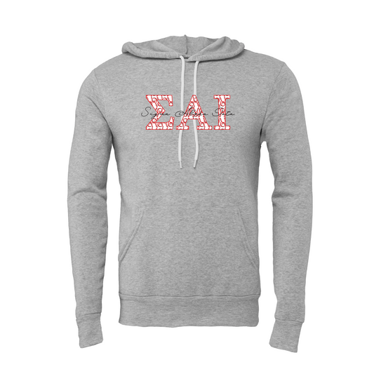 Sigma Alpha Iota Applique Letters Hooded Sweatshirt