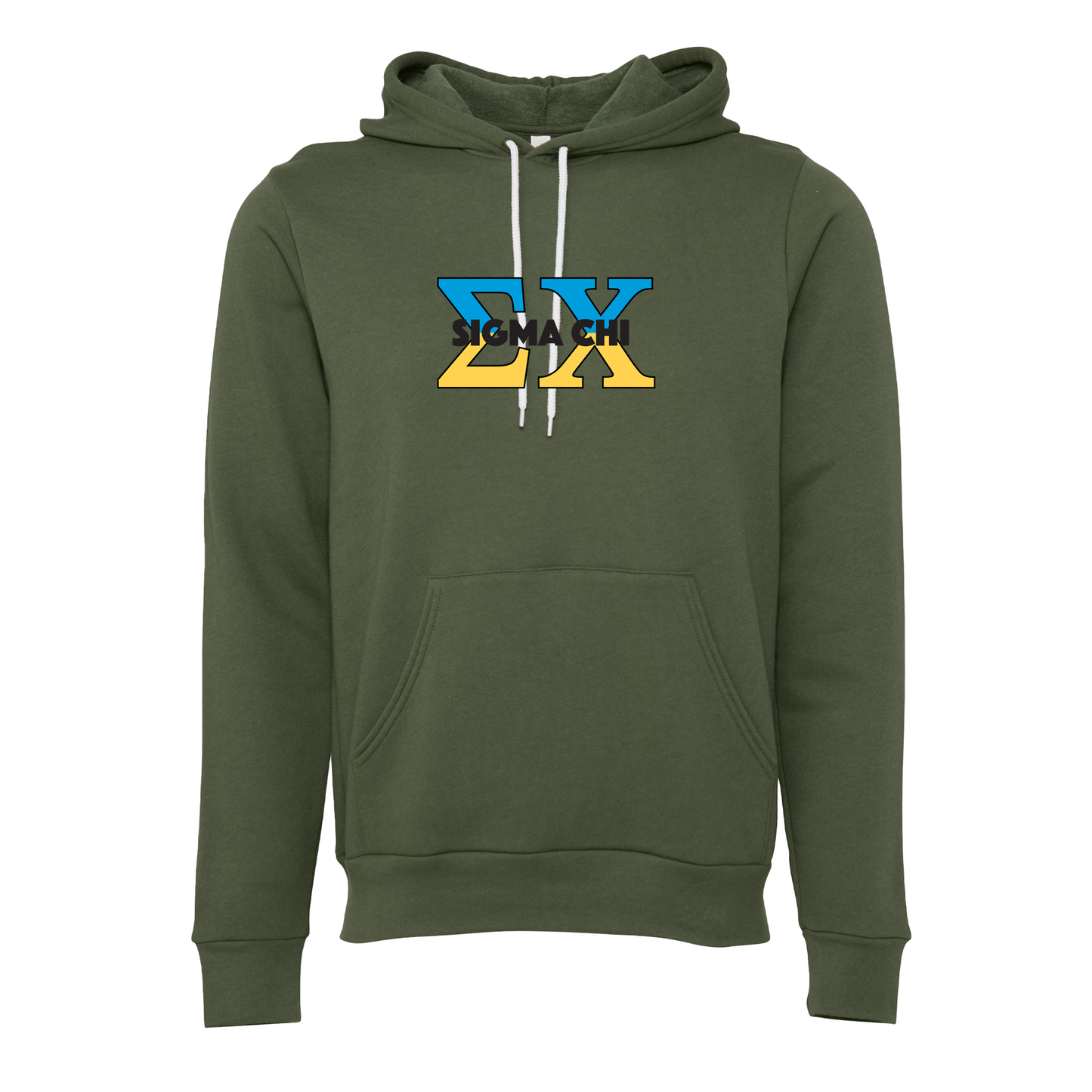 Sigma Chi Applique Letters Hooded Sweatshirt