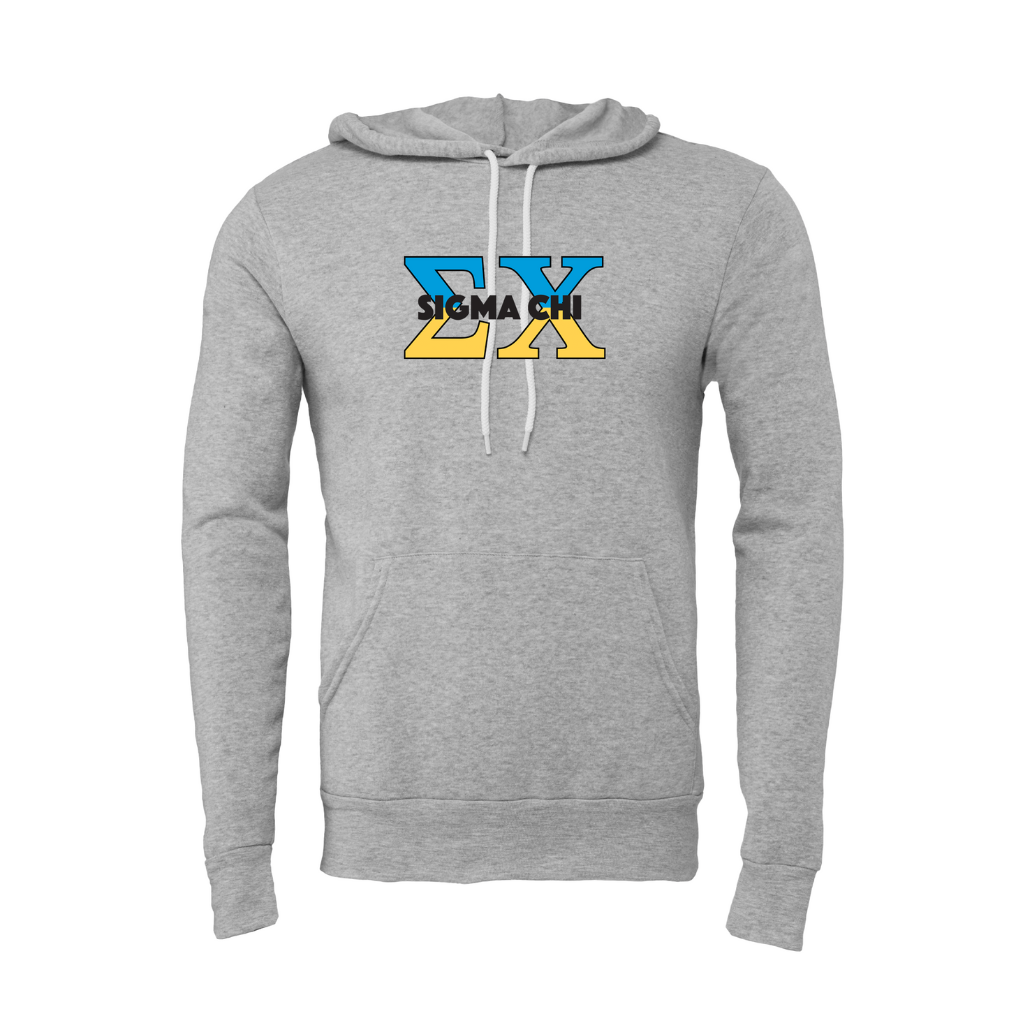 Sigma Chi Applique Letters Hooded Sweatshirt