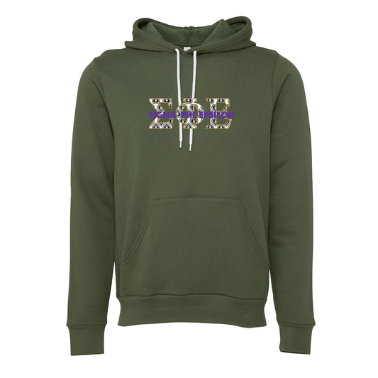 Sigma Phi Epsilon Applique Letters Hooded Sweatshirt