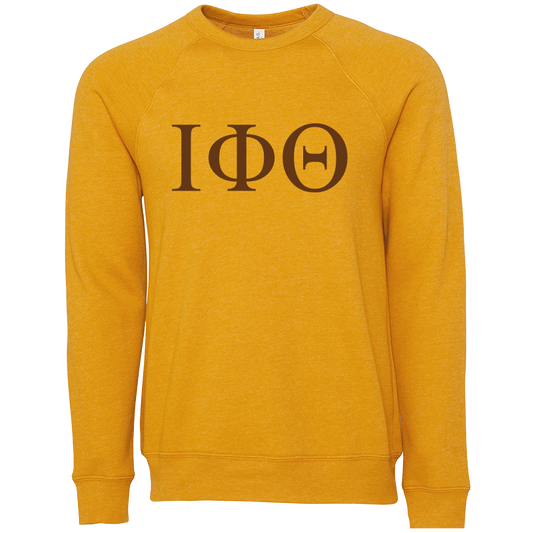 Iota Phi Theta Embroidered Lettered Crewneck Sweatshirts