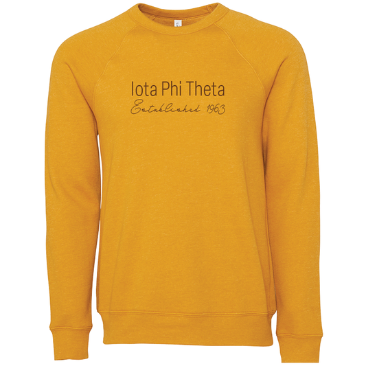 Iota Phi Theta Embroidered Printed Name Crewneck Sweatshirts