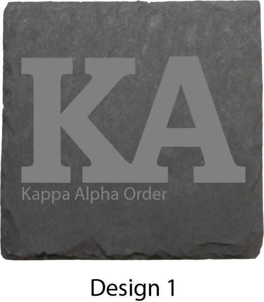 Kappa Alpha Order Stone Coasters - 4-Pack