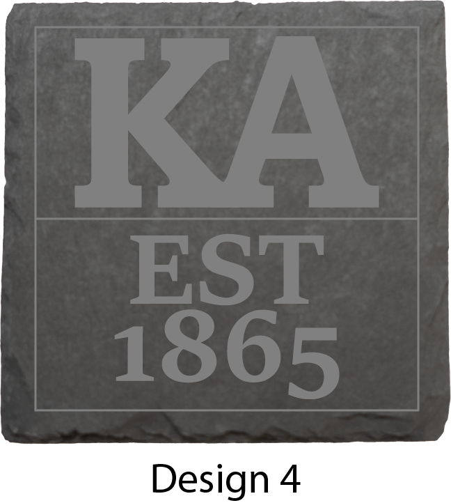 Kappa Alpha Order Stone Coasters - 4-Pack