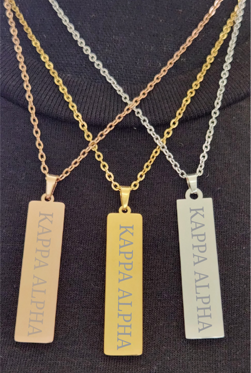 Kappa Alpha Name Necklaces