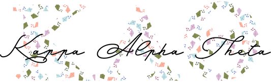 Kappa Alpha Theta Applique Letters Hooded Sweatshirt