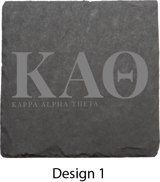 Kappa Alpha Theta Stone Coasters - 4-Pack