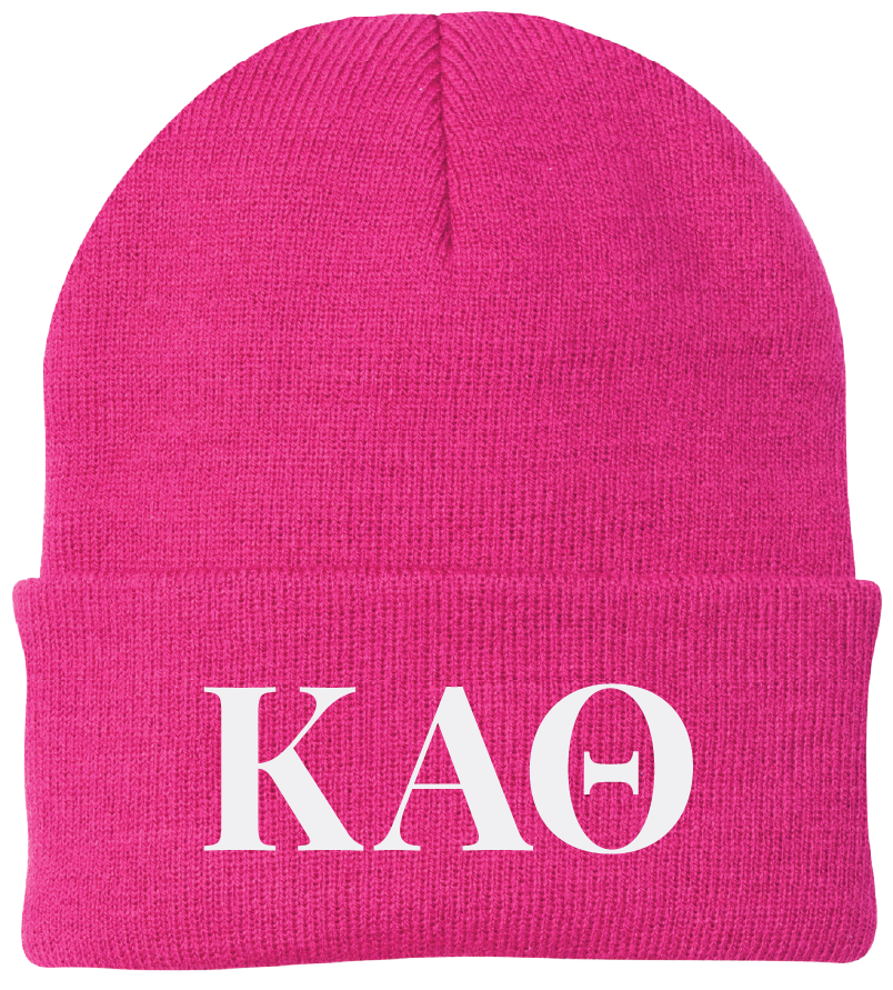 Kappa Alpha Theta Lettered Beanies
