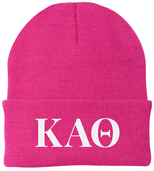 Kappa Alpha Theta Lettered Beanies