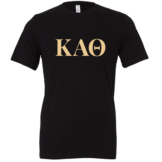 Kappa Alpha Theta Lettered Short Sleeve T-Shirts