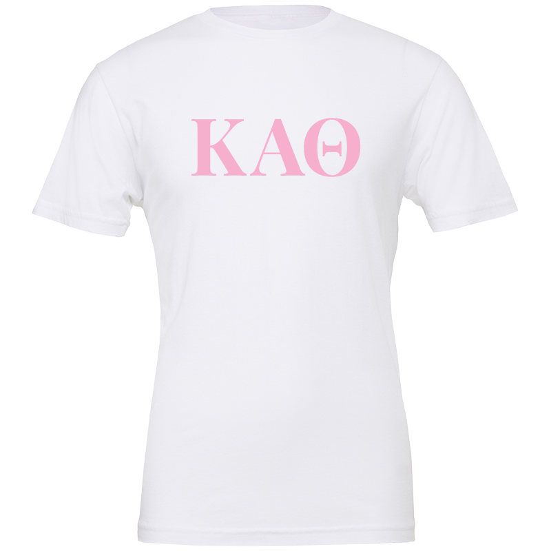 Kappa Alpha Theta Lettered Short Sleeve T-Shirts