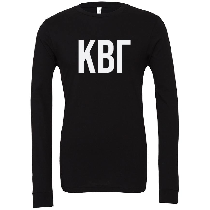 Kappa Beta Gamma Lettered Long Sleeve T-Shirts