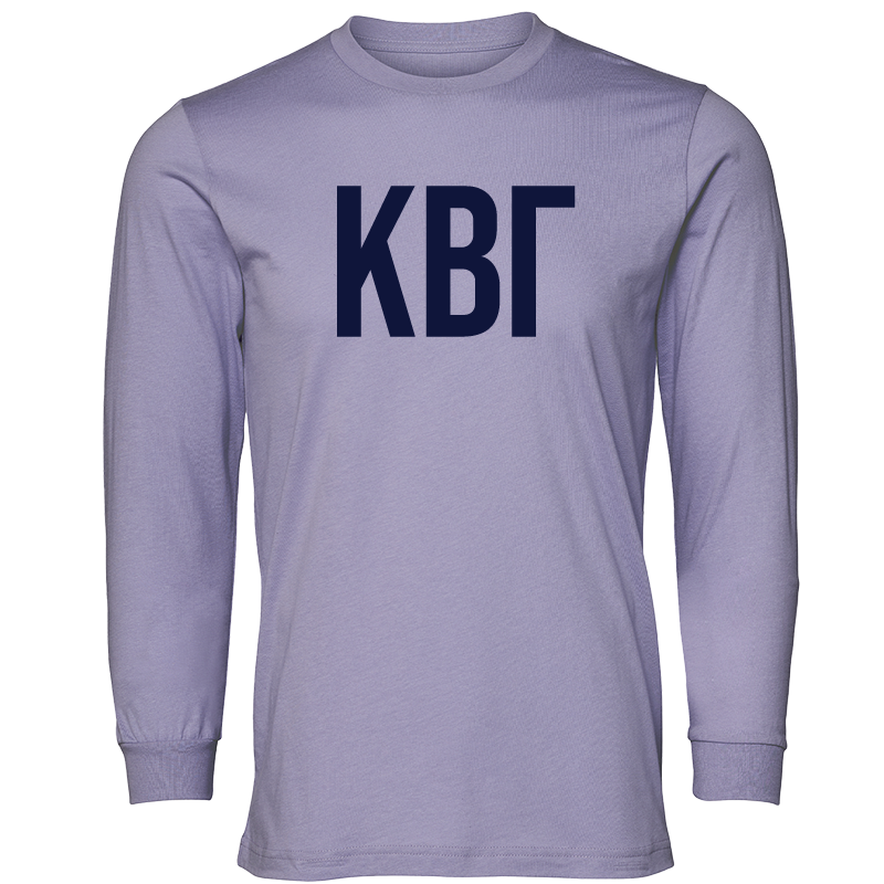 Kappa Beta Gamma Lettered Long Sleeve T-Shirts