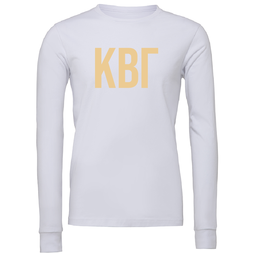 Kappa Beta Gamma Lettered Long Sleeve T-Shirts