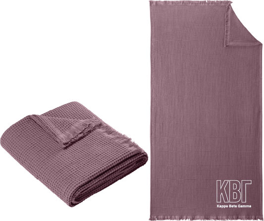Kappa Beta Gamma Letters and Name Blankets