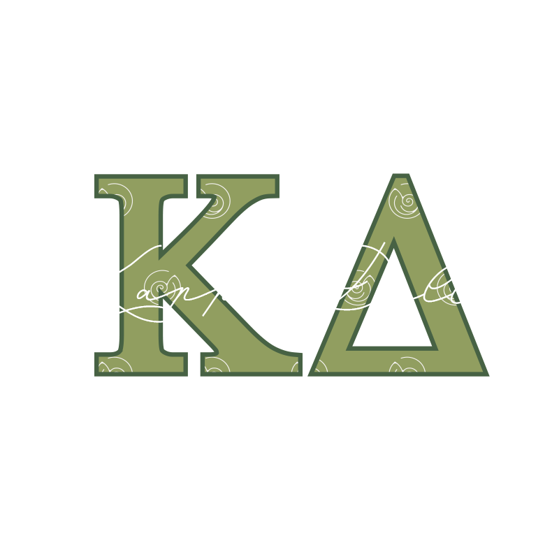 Kappa Delta Applique Letters Crewneck Sweatshirt