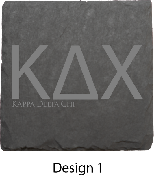 Kappa Delta Chi Stone Coasters - 4-Pack