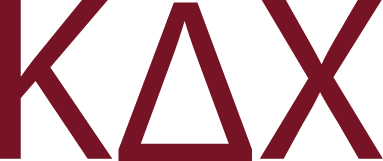 Kappa Delta Chi maroon sticker