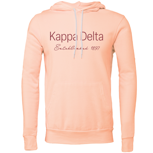 Kappa Delta Embroidered Printed Name Hooded Sweatshirts