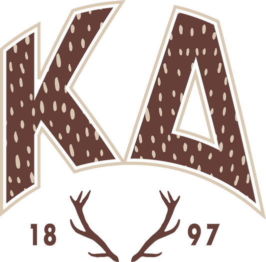 Kappa Delta Fawn Print Varsity Crewneck