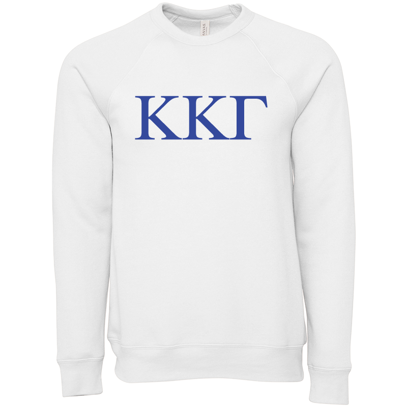 Kappa Kappa Gamma Lettered Crewneck Sweatshirts