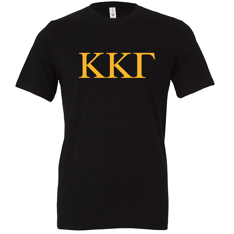 Kappa Kappa Gamma Lettered Short Sleeve T-Shirts