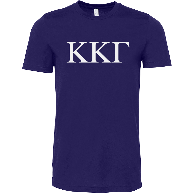 Kappa Kappa Gamma Lettered Short Sleeve T-Shirts