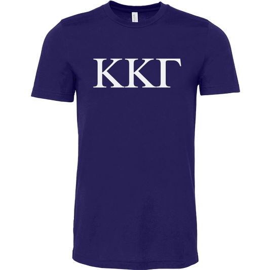 Kappa Kappa Gamma Lettered Short Sleeve T-Shirts