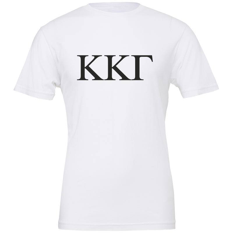Kappa Kappa Gamma Lettered Short Sleeve T-Shirts