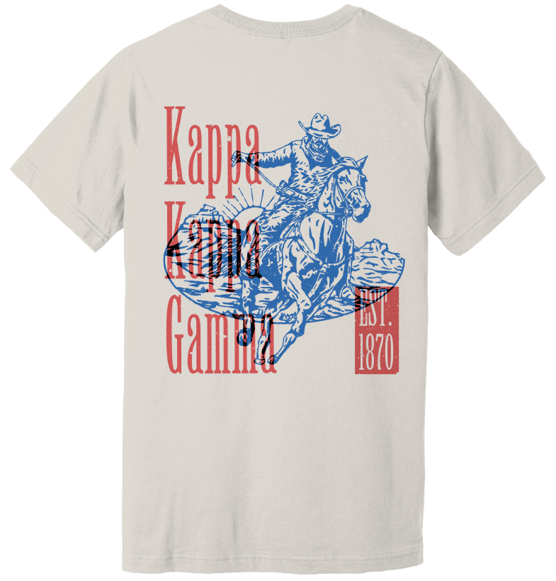 Kappa Kappa Gamma Cowboy Graphic T-Shirt