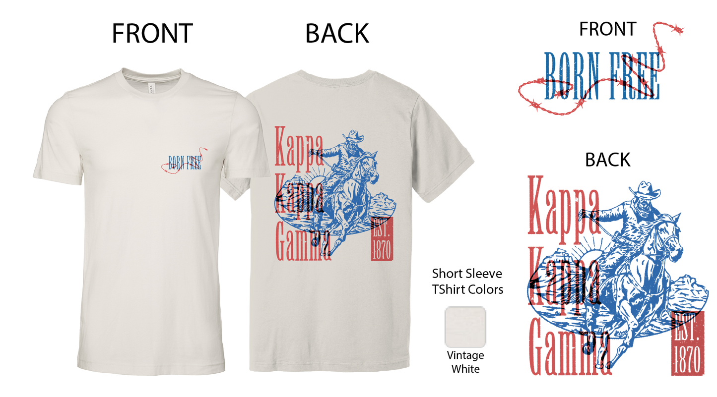 Kappa Kappa Gamma Cowboy Graphic T-Shirt