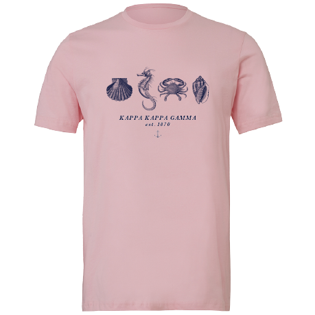 Kappa Kappa Gamma Nautical Graphic T-Shirts