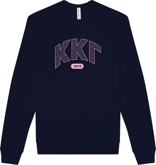 Kappa Kappa Gamma Varsity Polka Dot Crewneck