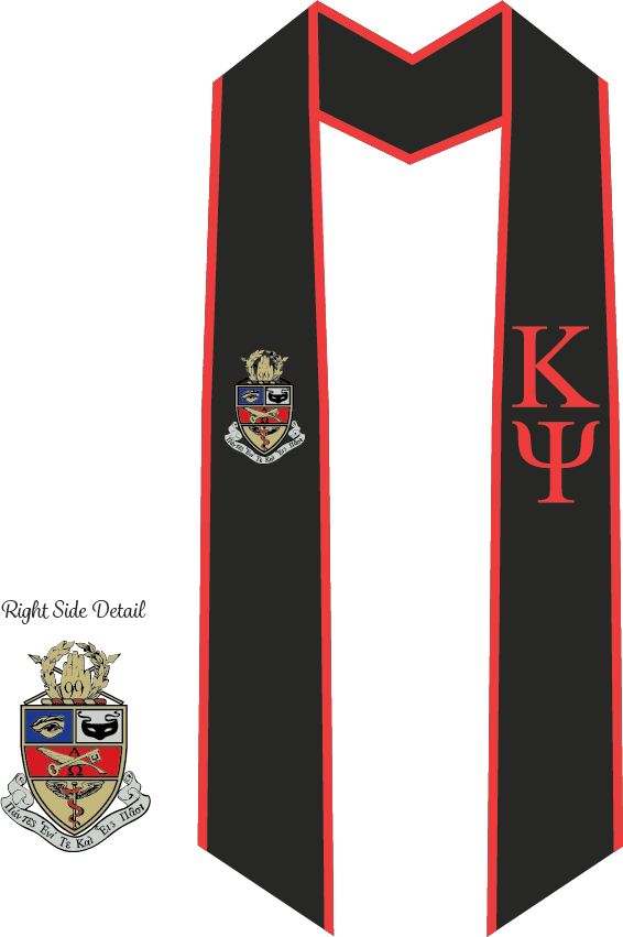 Kappa Psi Graduation Stoles