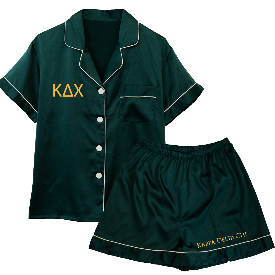 Kappa Delta Chi Embroidered Ladies' Pajama Sets