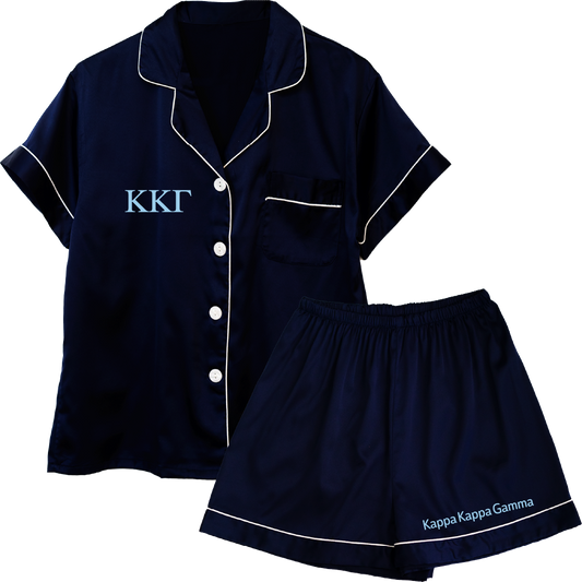 Kappa Kappa Gamma Embroidered Ladies' Pajama Sets