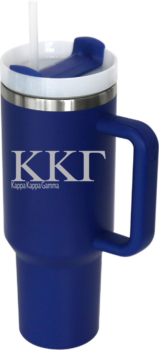 Kappa Kappa Gamma Lettered 40oz Tumblers