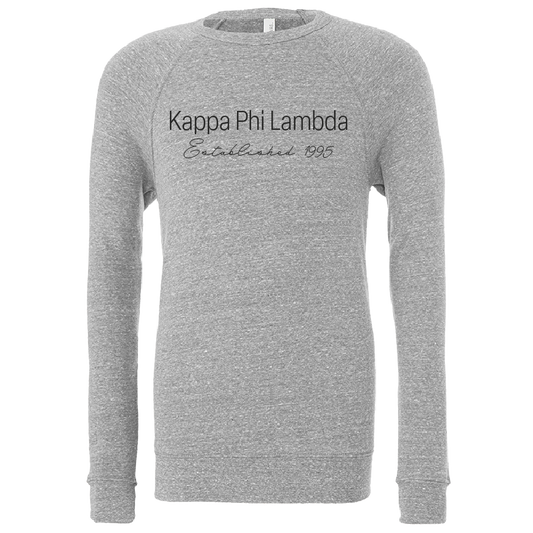 Kappa Phi Lambda Embroidered Printed Name Crewneck Sweatshirts